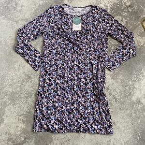 Mamalicious Two Function Floral Print Long Sleeve‎ Short Dress Size XL